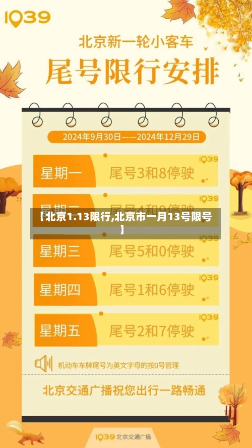 【北京1.13限行,北京市一月13号限号】-第2张图片