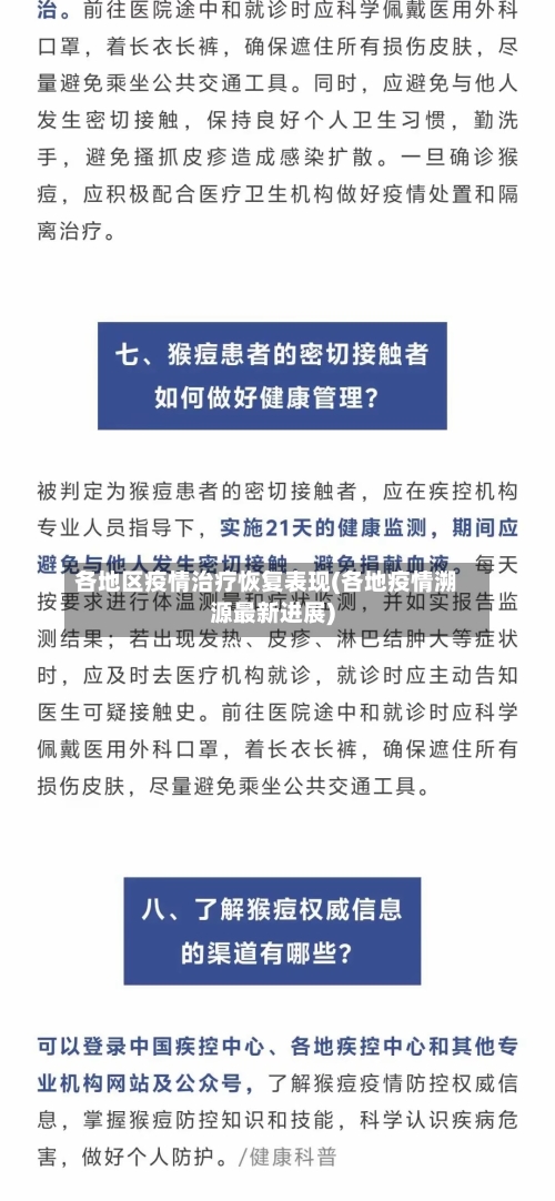 各地区疫情治疗恢复表现(各地疫情溯源最新进展)