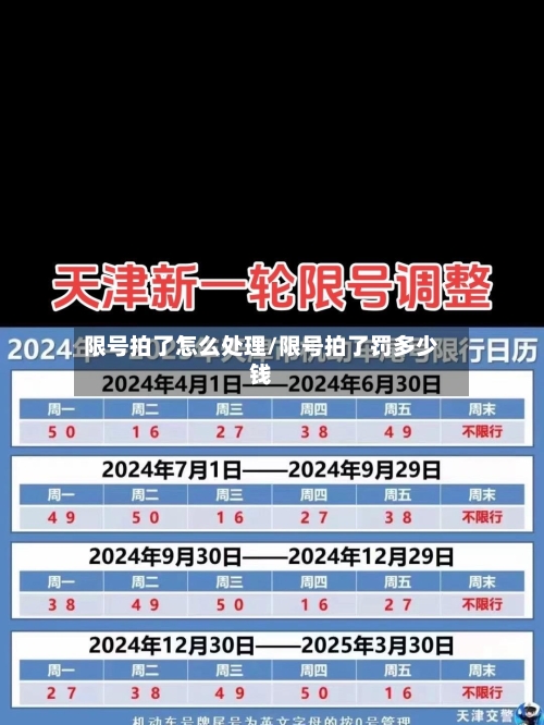限号拍了怎么处理/限号拍了罚多少钱