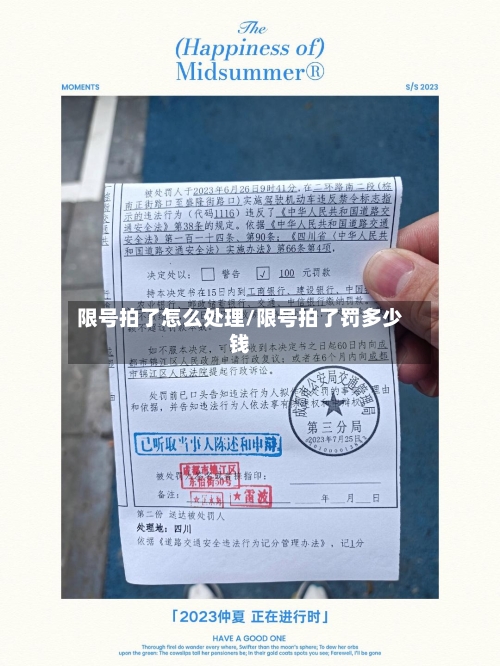限号拍了怎么处理/限号拍了罚多少钱-第3张图片